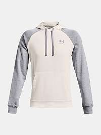 Mikina Under Armour UA RIVAL FLC COLORBLOCK HD - biela