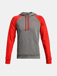 Mikina Under Armour UA RIVAL FLC colorblock HD - šedá