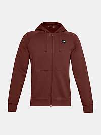 Mikina Under Armour UA Rival Fleece FZ Hoodie - cihlová