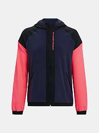 Mikina Under Armour UA Rush Fleece FZ Hoodie - tmavo modrá