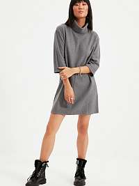 Mikinové a svetrové šaty pre ženy Trendyol - sivá