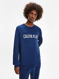 Mikiny bez kapuce pre mužov Calvin Klein - tmavomodrá