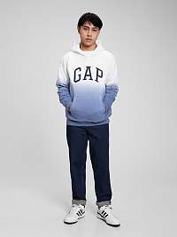 Modrá chlapčenská mikina Teen logo a kapucňa GAP