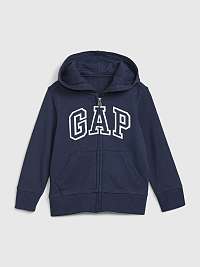 Modrá chlapčenskú mikina GAP logo hoodie
