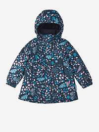 Modrá detská vzorovaná bunda s odopínacou kapucou Reima Toki