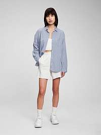 Modrá dievčenská košeľa GAP Teen z organickej bavlny