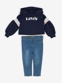 Modrá súprava dievčenských džínsov a mikiny Levi's®