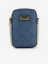 Modrá vzorovaná crossbody kabelka U.S. Polo Assn. Hampton Mini Bag