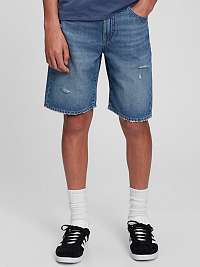 Modré chlapčenské džínsové šortky '90s loose Washwell GAP