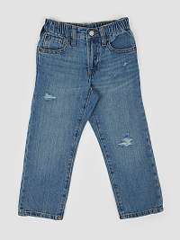Modré chlapčenské džínsy medové s elastickým pásom GAP