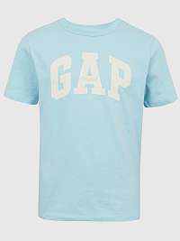 Modré chlapčenské organické tričko s logom GAP