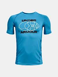 Modré chlapčenské športové tričko Under Armour UA HG Armour Novelty SS