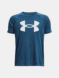 Modré chlapčenské športové tričko Under Armour UA Tech Big Logo SS