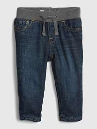 Modré chlapčenské zateplené džínsy GAP