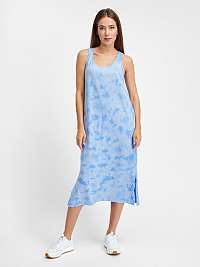 Modré dámske batikované midi šaty GAP