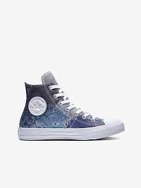 Modré dámske členkové tenisky Converse Chuck Taylor All Star Shimmer & Shine