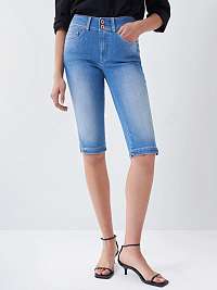 Modré dámske džínsové šortky Salsa Jeans Secret