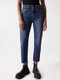 Modré dámske džínsy úzkeho strihu Salsa Jeans True