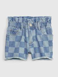 Modré dievčenské džínsové šortky mama Washwell GAP