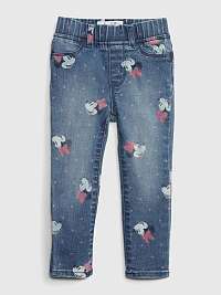 Modré dievčenské džínsy GAP Disney Minnie