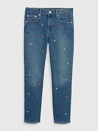 Modré dievčenské džínsy GAP slim fit Washwell
