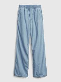 Modré dievčenské džínsy s pružným pásom GAP