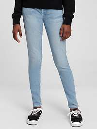 Modré dievčenské super skinny džínsy Washwell GAP