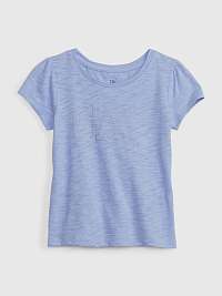 Modré dievčenské tričko s logom GAP GAP