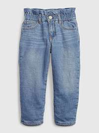 Modré dievčenské zateplené džínsy GAP