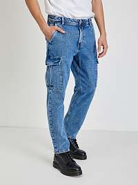 Modré pánske džínsy s vreckami Tom Tailor Denim