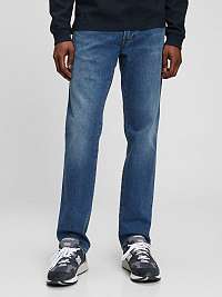 Modré pánske rovné mäkké džínsy GAP