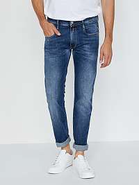 Modré pánske slim fit džínsy Replay 573 Bio Anbass Jeans