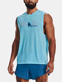 Modré pánske tielko Under Armour UA Run Trail Tank