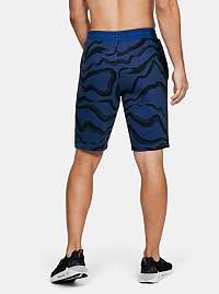 Modré pánske vzrované kraťasy Rival Fleece Under Armour