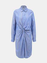 Modré pruhované košeľové šaty Jacqueline de Yong Alex