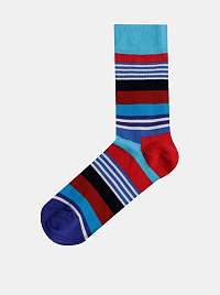 Modré pruhované ponožky Happy Socks Multi Stripe