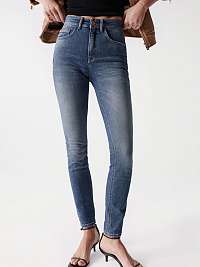 Modré skinny fit džínsy Salsa Jeans Secret Glamour Skinny