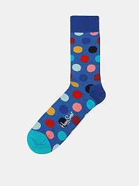 Modré unisex bodkované ponožky Happy Socks Big Dot