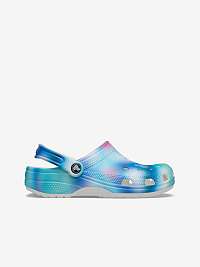 Modré vzorované papuče Crocs Classic Solarized Clog