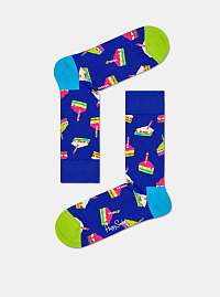 Modré vzorované ponožky Happy Socks Bday Cake