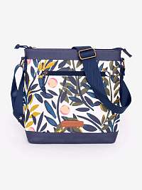 Modro-biela dámska kvetinová malá crossbody kabelka Brakeburn