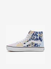 Modro-biele dámske vzorované členkové tenisky VANS UA Comfy Cush SK8-Hi