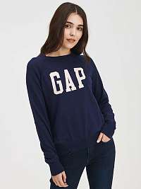 Modrý dámsky sveter Pletený s logom GAP