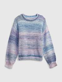 Modrý dievčenský pletený sveter GAP