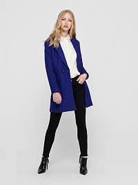 Modrý vlnený kabát ONLY New