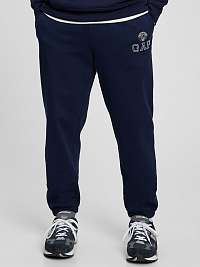Muži - Tepláky jogger logo GAP Tmavomodrá