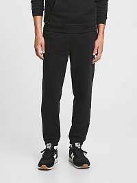 Muži - Tepláky s pružným pásom Čierna