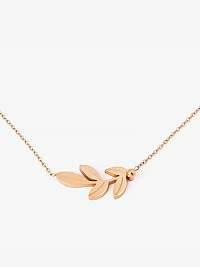 Náhrdelník z ružového zlata VUCH Rose Gold Big Leaf
