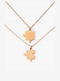 Náhrdelník z ružového zlata VUCH Rose Gold Puzzle