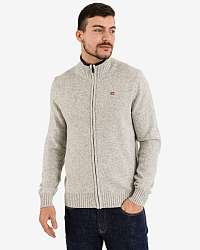 NAPAPIJRI sivé pánsky sveter Dain